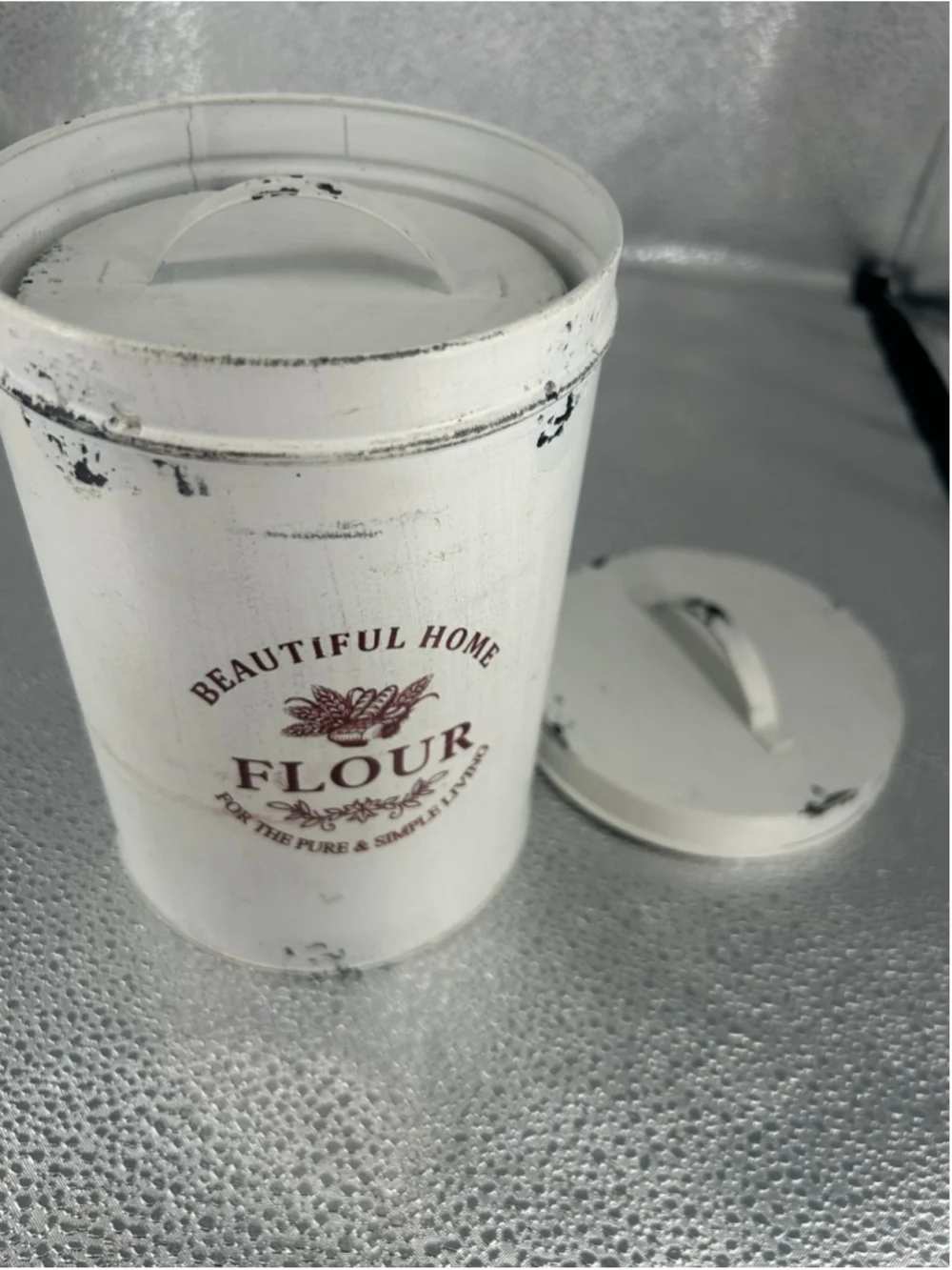 White & Brown Food Storage Canisters Set, One Size